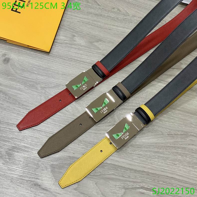 Fendi Belt 34mmX95-125cm 7D02